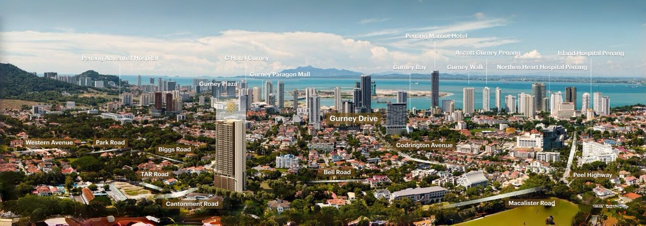 Cantonment Residence — condominium, Pulau Tikus, near Penang Turf Club