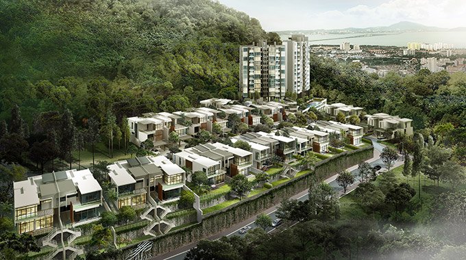 Trehaus at Bukit Jambul, Penang Island — IJM Land 72-unit leasehold cluster landed development completed 2018 | Penang Property by Zac Ong
